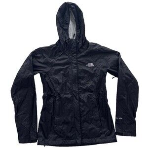 The North Face Venture Jacket Womens XS Black HyVent 2.5L Waterproof Rain A8AS